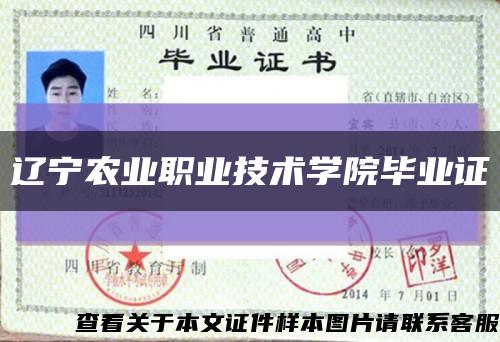 遼寧農業職業技術學院畢業證縮略圖
