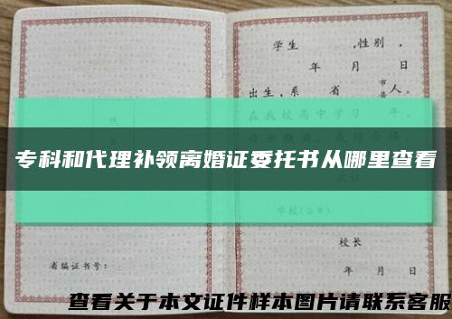 ?？坪痛硌a領離婚證委托書從哪里查看縮略圖