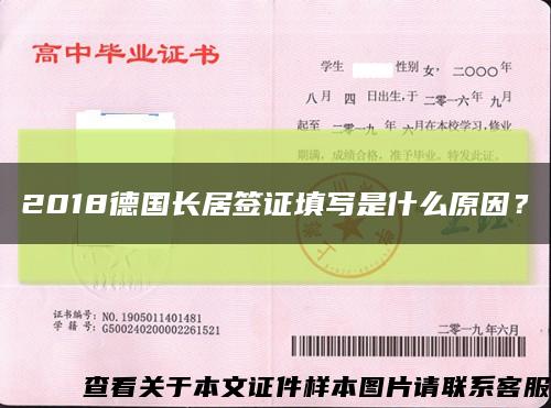 2018德國長居簽證填寫是什么原因？縮略圖
