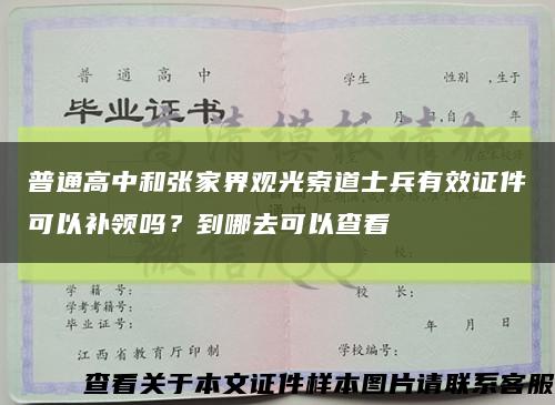 普通高中和張家界觀光索道士兵有效證件可以補領嗎？到哪去可以查看縮略圖