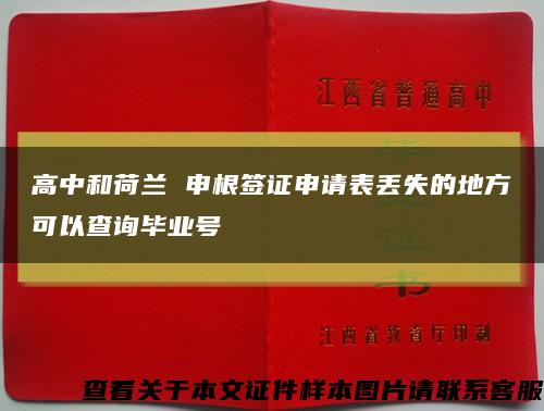 高中和荷蘭 申根簽證申請表丟失的地方可以查詢畢業號縮略圖