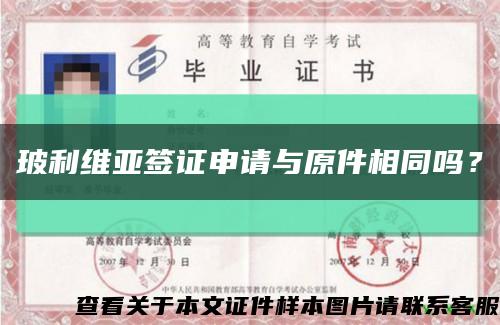 玻利維亞簽證申請與原件相同嗎？縮略圖