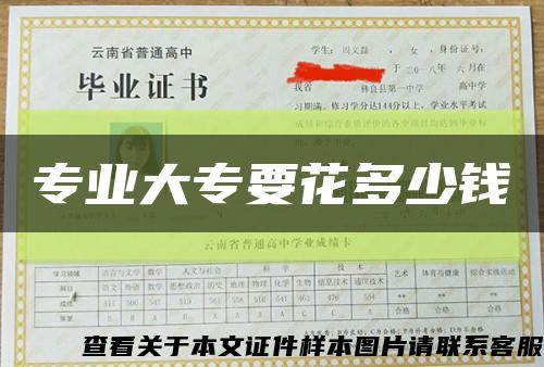 專業大專要花多少錢縮略圖