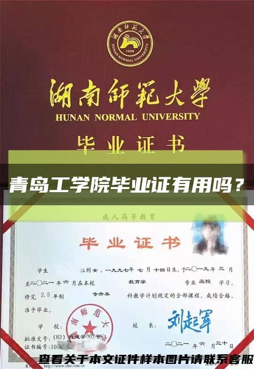 青島工學院畢業證有用嗎？縮略圖