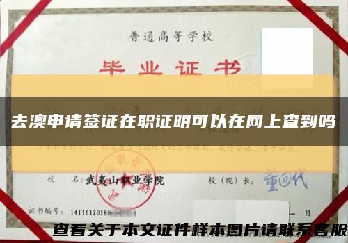 去澳申請簽證在職證明可以在網上查到嗎縮略圖