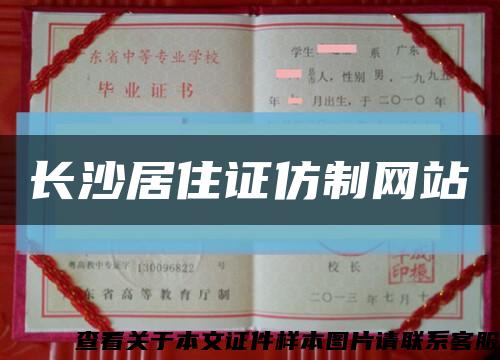 長沙居住證仿制網站縮略圖