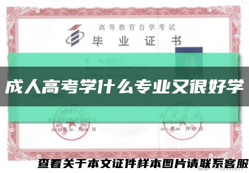 成人高考學什么專業又很好學縮略圖