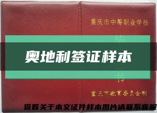 奧地利簽證樣本縮略圖