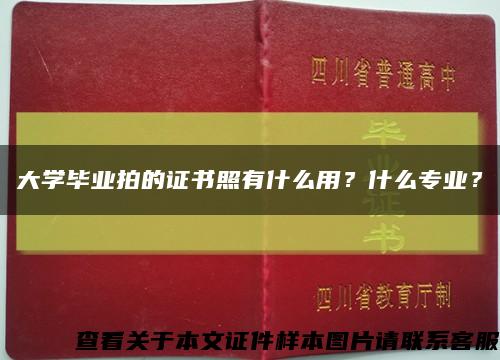 大學畢業拍的證書照有什么用？什么專業？縮略圖