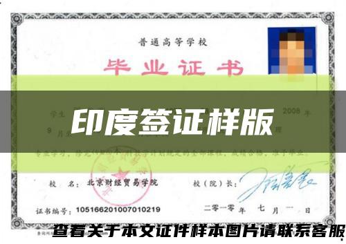 印度簽證樣版縮略圖