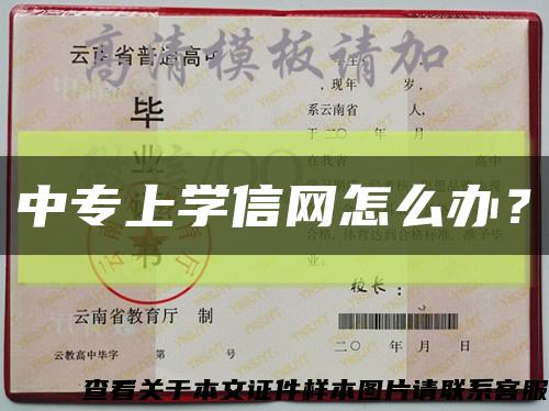 中專上學信網怎么辦？縮略圖