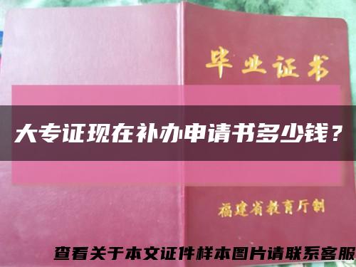 大專證現在補辦申請書多少錢？縮略圖