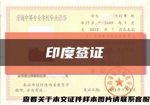 印度簽證縮略圖