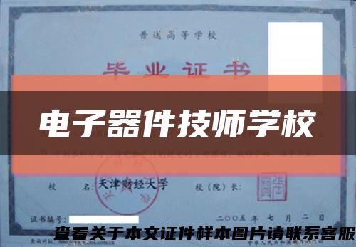 電子器件技師學?？s略圖