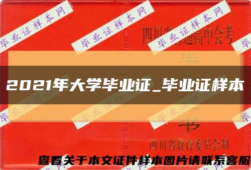 2021年大學畢業證_畢業證樣本縮略圖