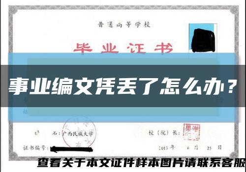 事業編文憑丟了怎么辦？縮略圖