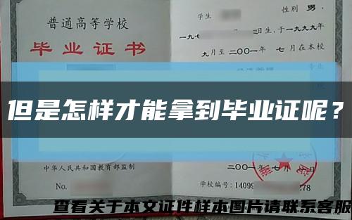 但是怎樣才能拿到畢業證呢？縮略圖
