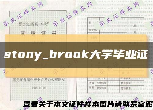 stony_brook大學畢業證縮略圖