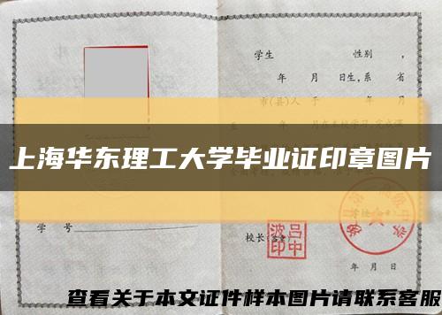 上海華東理工大學畢業證印章圖片縮略圖