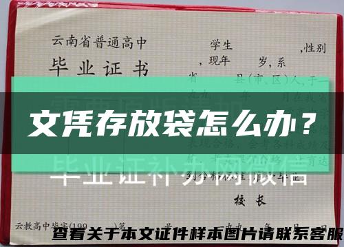 文憑存放袋怎么辦？縮略圖