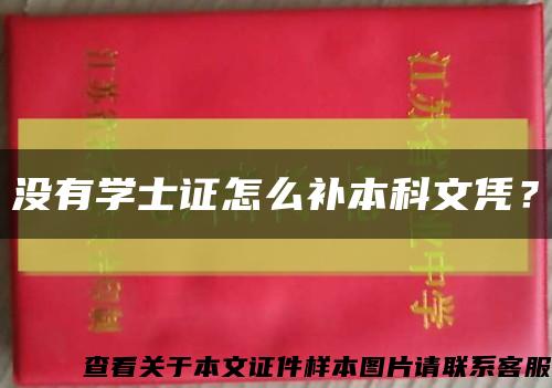 沒有學士證怎么補本科文憑？縮略圖