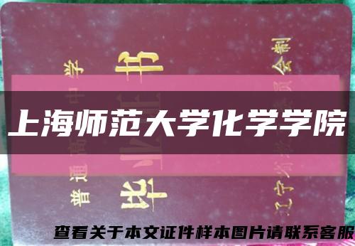 上海師范大學化學學院縮略圖