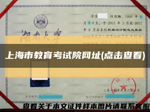 上海市教育考試院網址(點擊查看)縮略圖