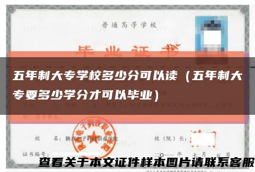 五年制大專學校多少分可以讀（五年制大專要多少學分才可以畢業）縮略圖