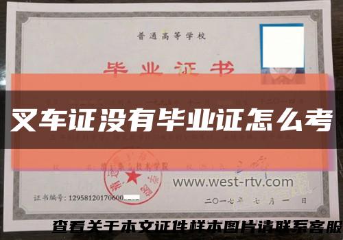 叉車證沒有畢業證怎么考縮略圖