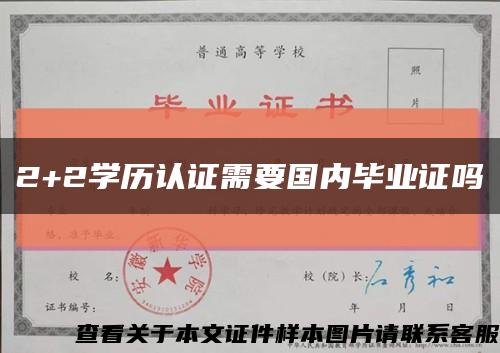 2+2學歷認證需要國內畢業證嗎縮略圖