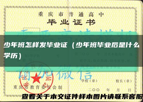 少年班怎樣發畢業證（少年班畢業后是什么學歷）縮略圖
