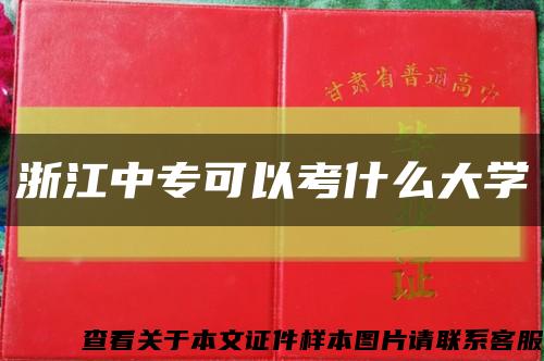 浙江中?？梢钥际裁创髮W縮略圖