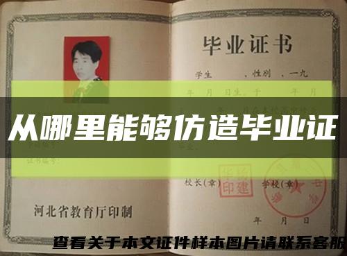 從哪里能夠仿造畢業證縮略圖