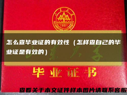 怎么查畢業證的有效性（怎樣查自己的畢業證是有效的）縮略圖