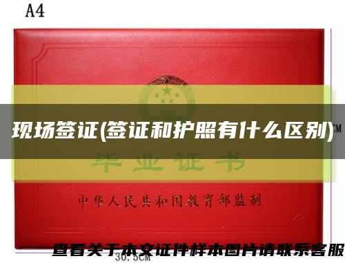 現場簽證(簽證和護照有什么區別)縮略圖