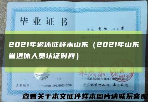 2021年退休證樣本山東（2021年山東省退休人員認證時間）縮略圖