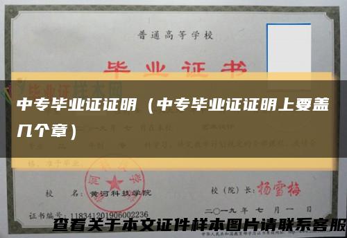 中專畢業證證明（中專畢業證證明上要蓋幾個章）縮略圖