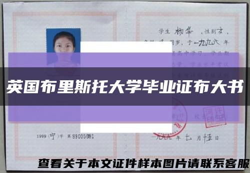 英國布里斯托大學畢業證布大書縮略圖
