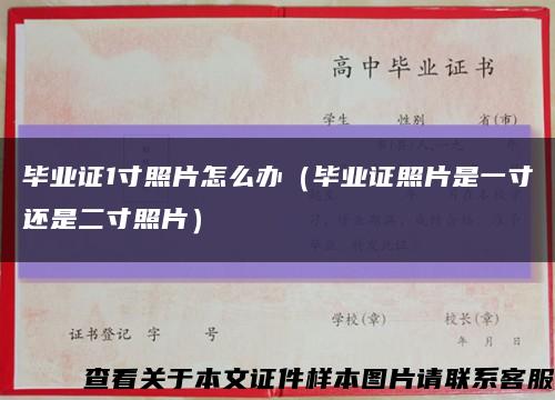 畢業證1寸照片怎么辦（畢業證照片是一寸還是二寸照片）縮略圖