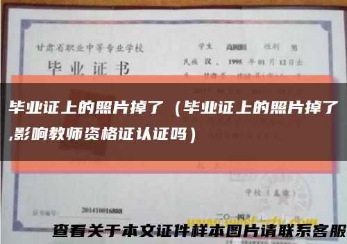畢業證上的照片掉了（畢業證上的照片掉了,影響教師資格證認證嗎）縮略圖