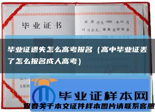 畢業證遺失怎么高考報名（高中畢業證丟了怎么報名成人高考）縮略圖