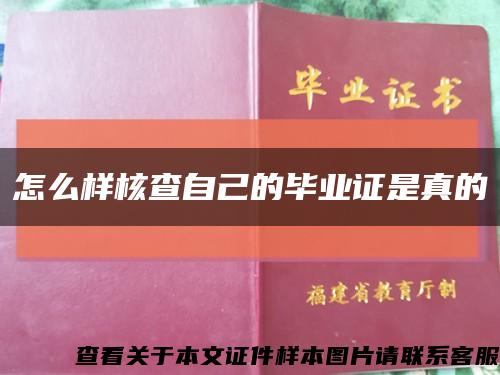 怎么樣核查自己的畢業證是真的縮略圖