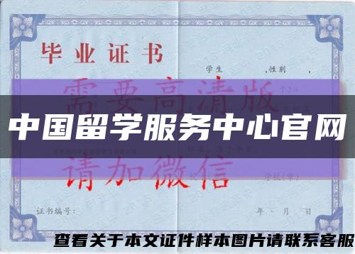 中國留學服務中心官網縮略圖