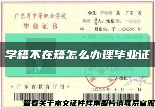 學籍不在籍怎么辦理畢業證縮略圖