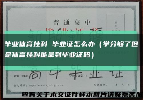 畢業體育掛科 畢業證怎么辦（學分夠了但是體育掛科能拿到畢業證嗎）縮略圖