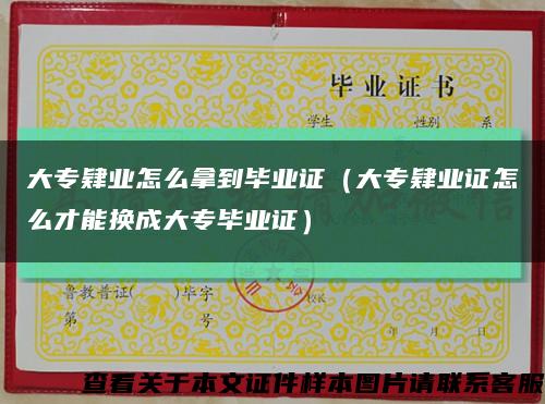 大專肄業怎么拿到畢業證（大專肄業證怎么才能換成大專畢業證）縮略圖