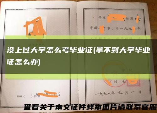 沒上過大學怎么考畢業證(拿不到大學畢業證怎么辦)縮略圖