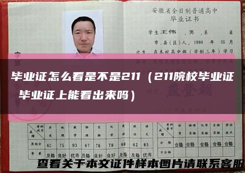 畢業證怎么看是不是211（211院校畢業證 畢業證上能看出來嗎）縮略圖