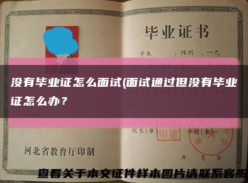 沒有畢業證怎么面試(面試通過但沒有畢業證怎么辦？縮略圖