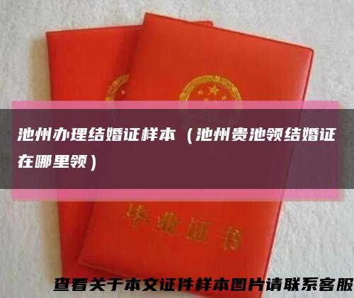 池州辦理結婚證樣本（池州貴池領結婚證在哪里領）縮略圖